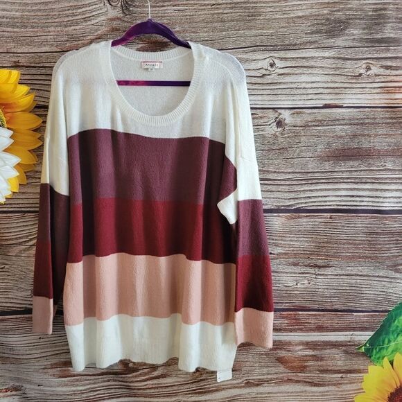 Andreea by lane Bryant Women's Sweater 3X stripped NWT - Picture 1 of 5